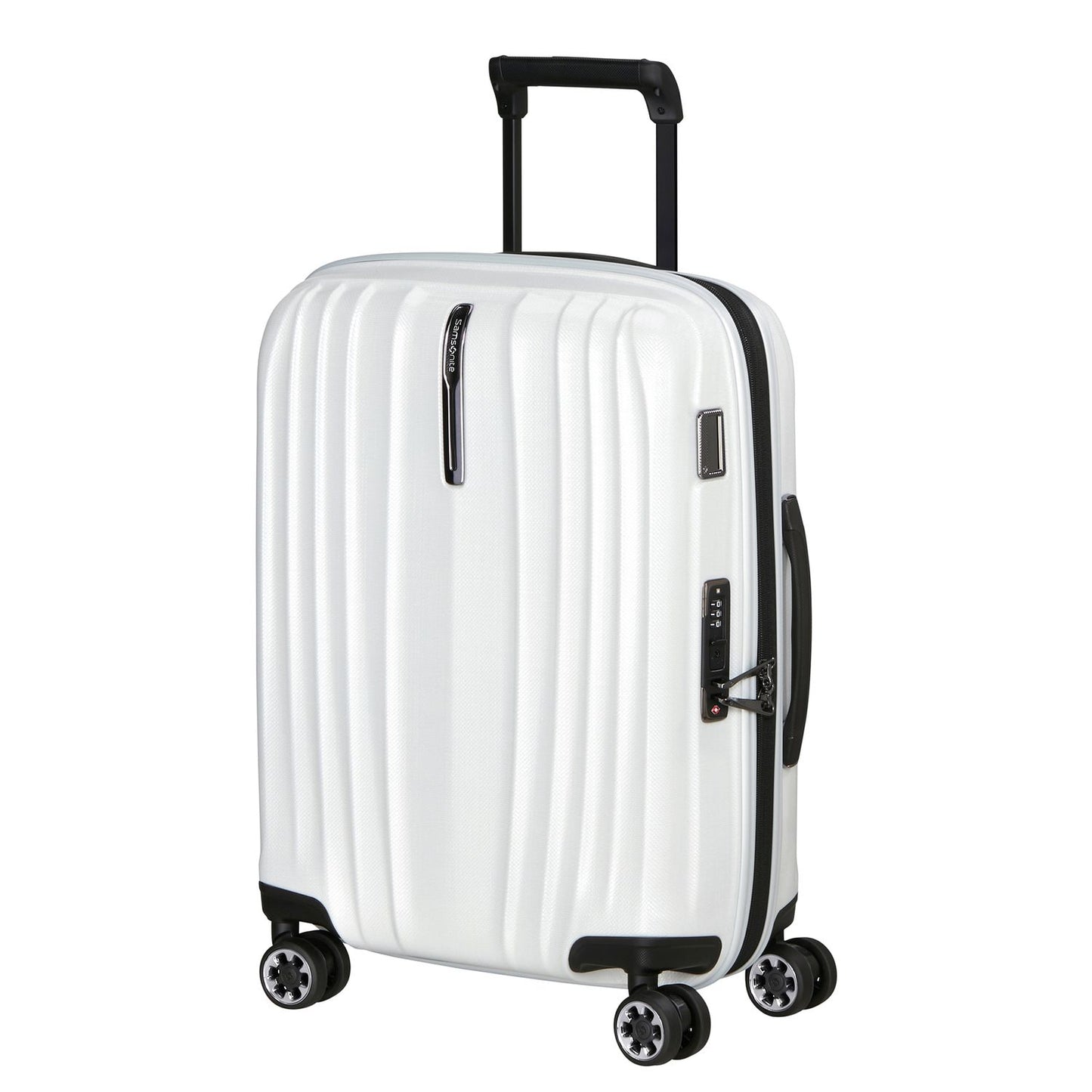 Samsonite Nexis Handbagage Spinner 55 cm - Uitbreidbaar 40/47 liter - 55x40x20/23 cm - cotton white
