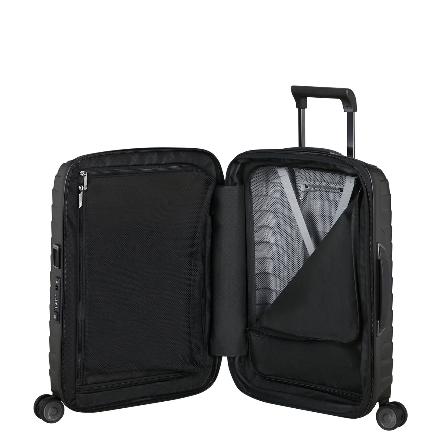 Samsonite Proxis Handbagage Spinner 55 cm - Uitbreidbaar 40/46 liter - 55x40x20/23 cm - matt graphite