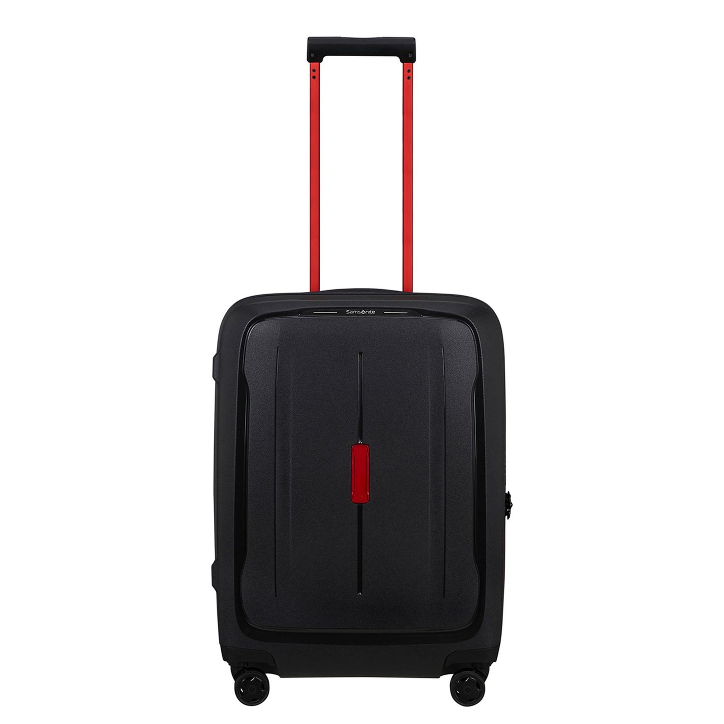 Samsonite Essens Handbagage Spinner 55 cm - Uitbreidbaar 50/57 liter - 55x40x23/26 cm - charcoal/red