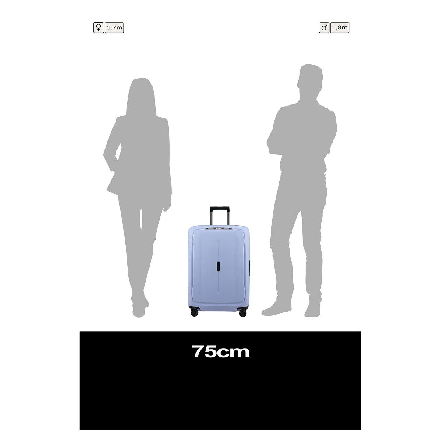 Samsonite Essens Spinner 75 cm lavender