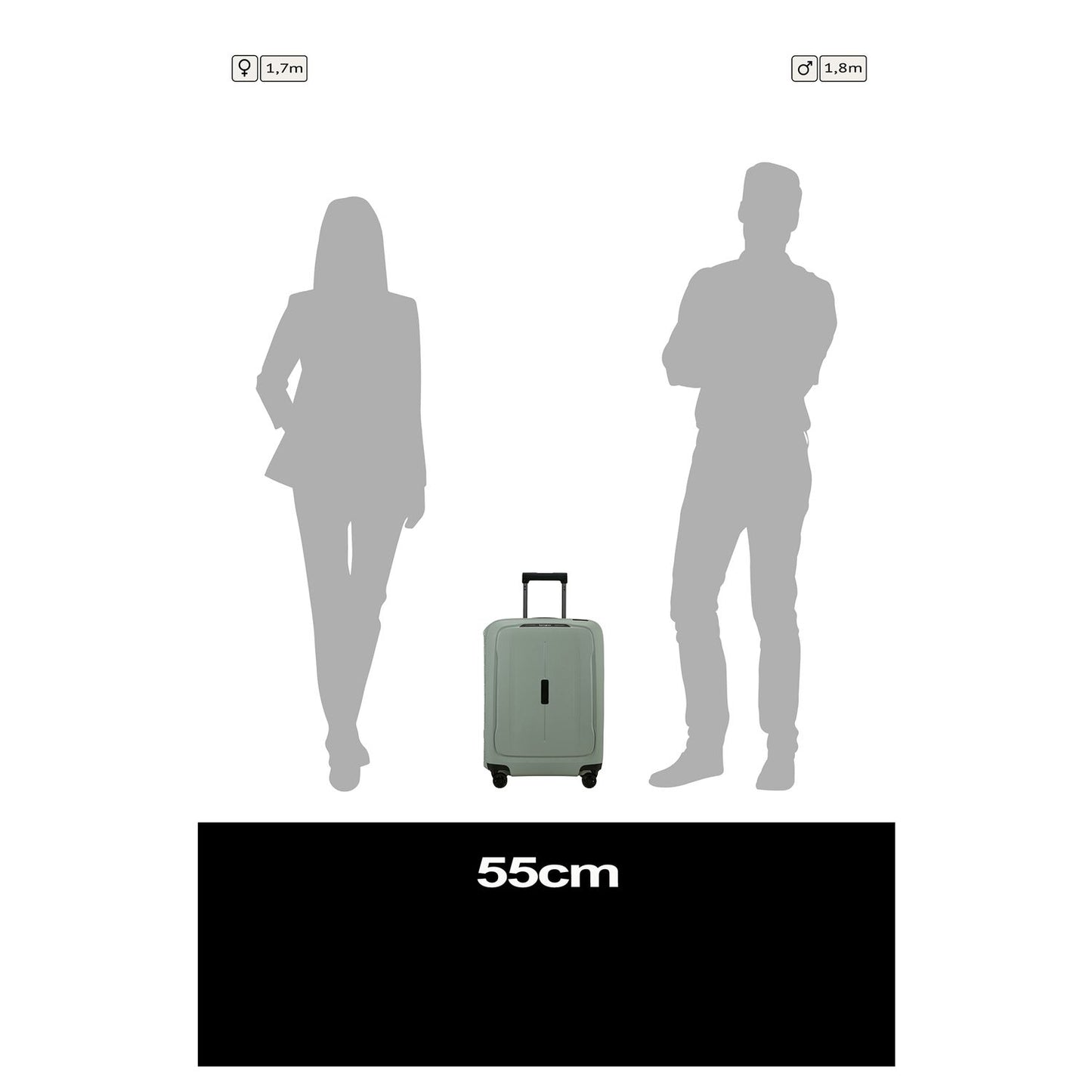 Samsonite Essens Spinner 55/20 cm sage