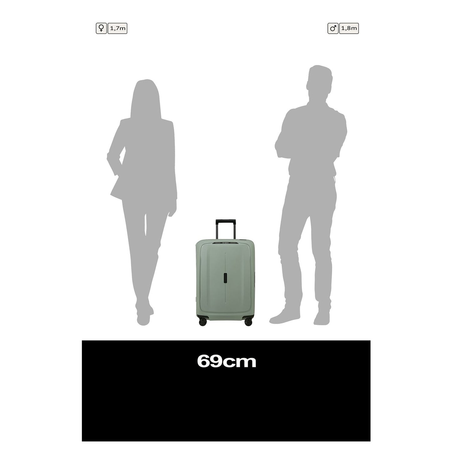 Samsonite Essens Spinner 69 cm sage