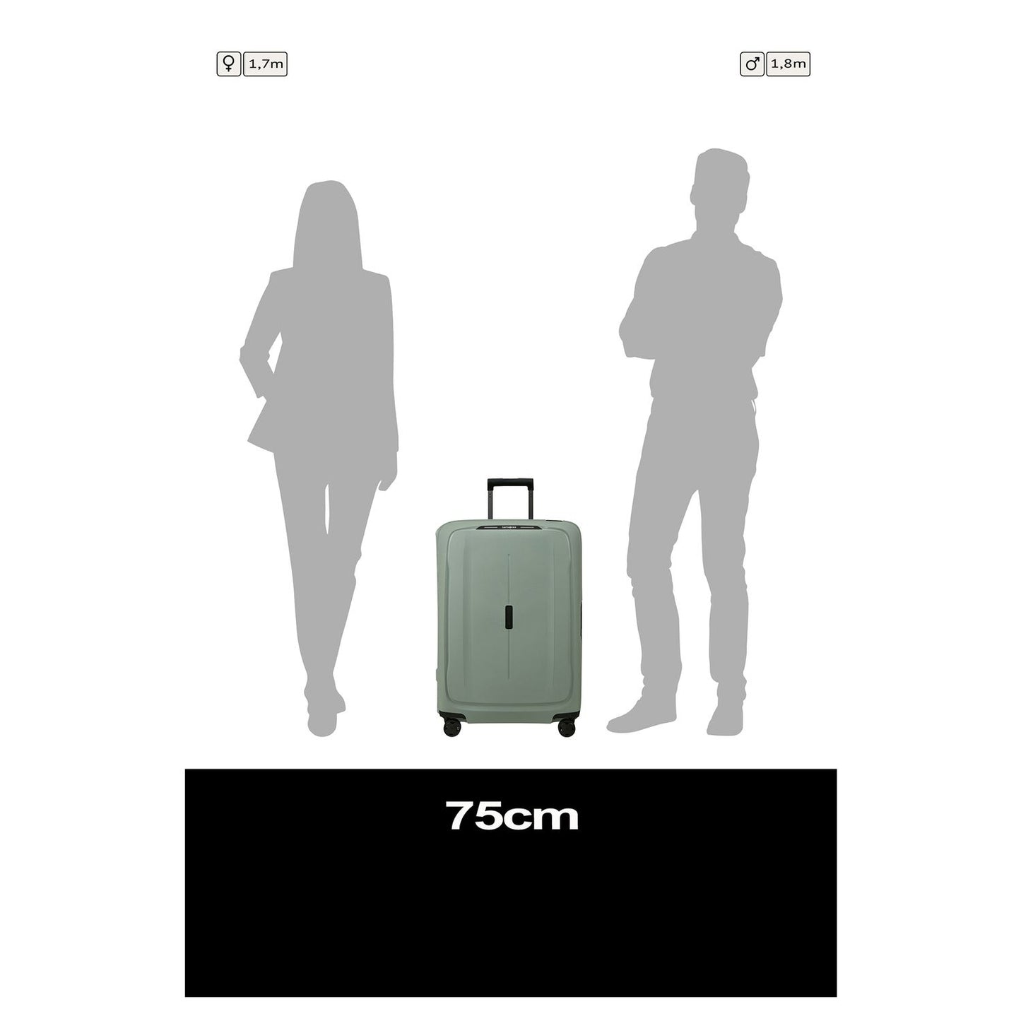 Samsonite Essens Spinner 75 cm sage