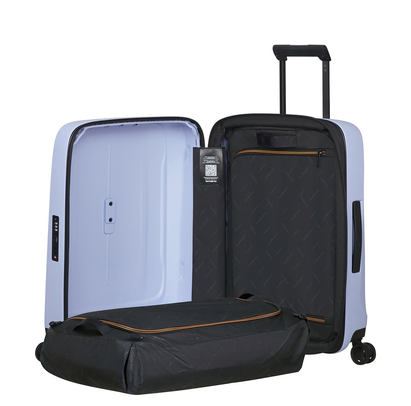 Samsonite Essens Handbagage Spinner 55 cm - Uitbreidbaar 50/57 liter - 55x40x23/26 cm - lavender