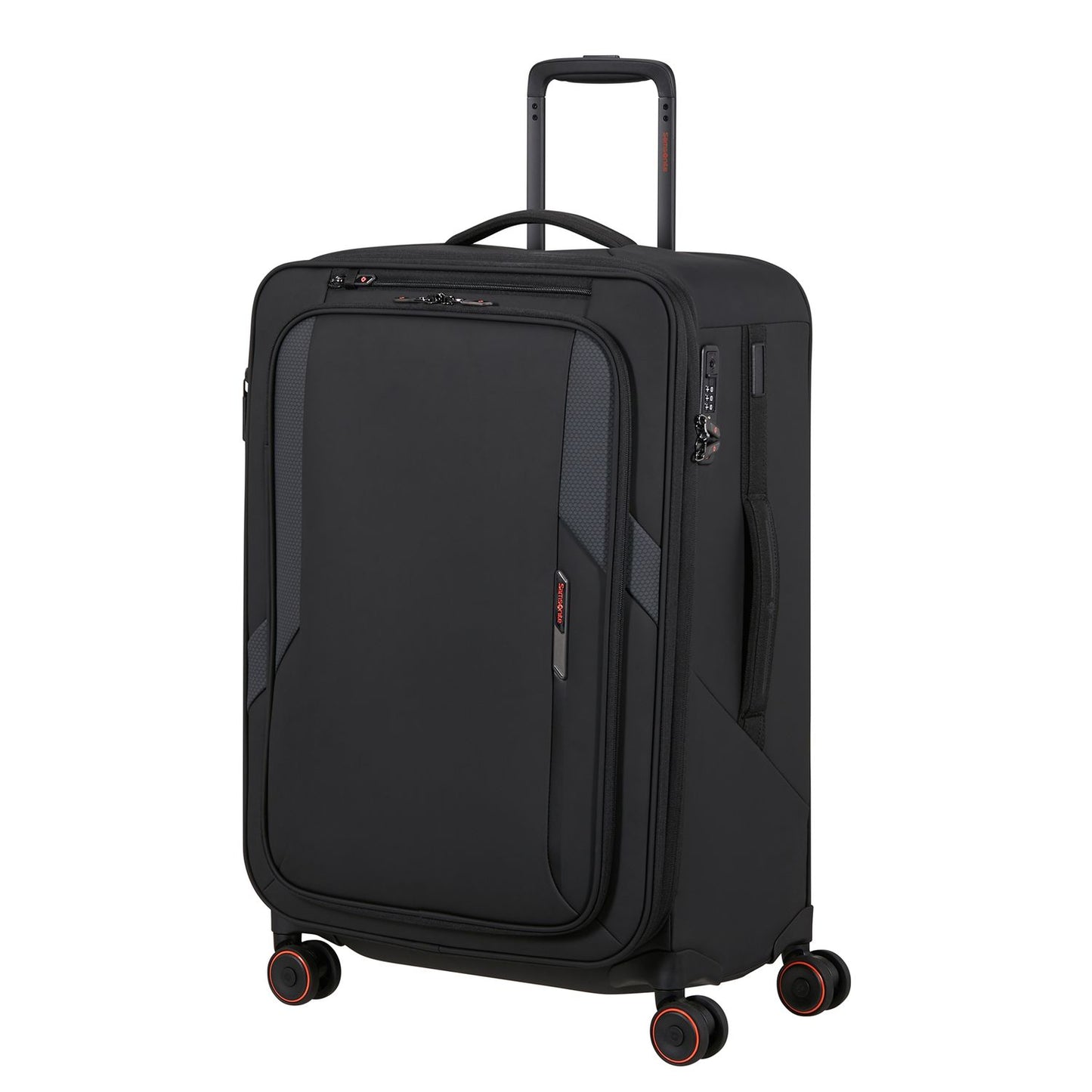 Samsonite Glazed Spinner 67 cm - Uitbreidbaar 83/94 liter - 67x44x30/33 cm - black
