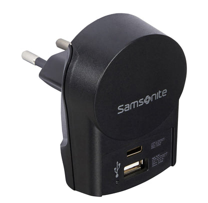 Samsonite TA Revolution World Adaptor Pro 3-P+Usb black