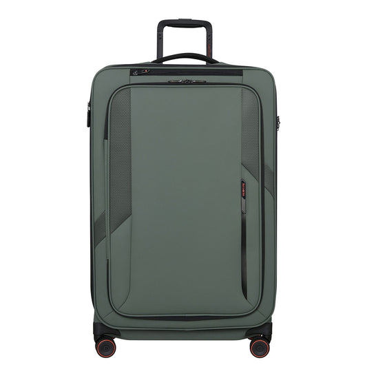 Samsonite Glazed Spinner 78 cm - Uitbreidbaar 125/141 liter - 78x48x32/35 cm - sage green