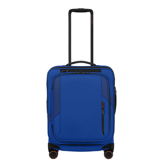 Samsonite Glazed Handbagage Spinner 55 cm - Uitbreidbaar 44/49 liter - 55x40x23/26 cm - electric blue