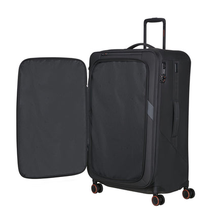 Samsonite Glazed Spinner 78 cm - Uitbreidbaar 125/141 liter - 78x48x32/35 cm - black
