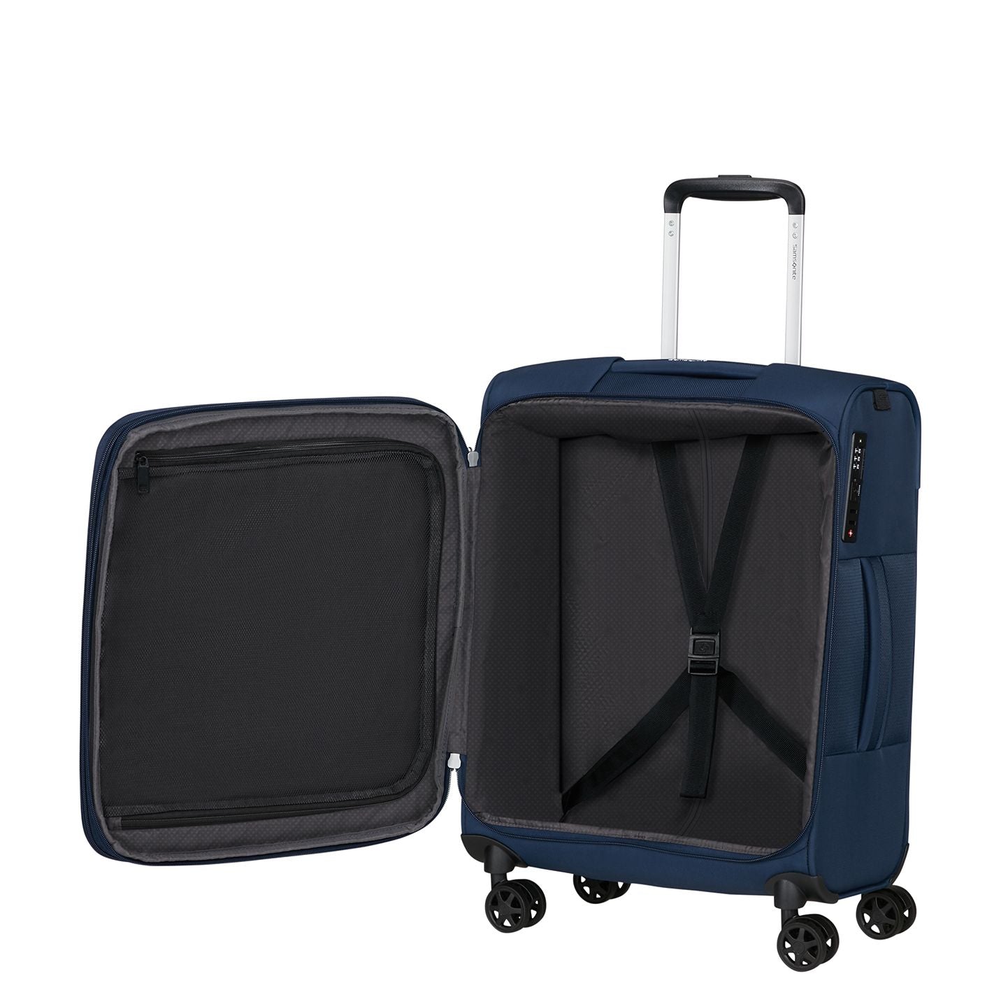 Samsonite Gotwist Handbagage Spinner 55 cm - Uitbreidbaar 42/48 liter - 55x40x23/25 cm - navy blue
