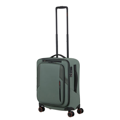 Samsonite Glazed Handbagage Spinner 55 cm - Uitbreidbaar 44/49 liter - 55x40x23/26 cm - sage green
