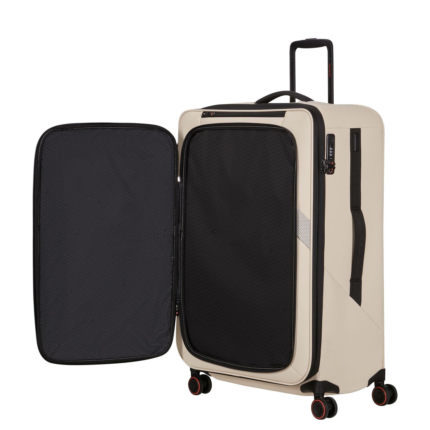 Samsonite Glazed Spinner 78 cm - Uitbreidbaar 125/141 liter - 78x48x32/35 cm - sandstone