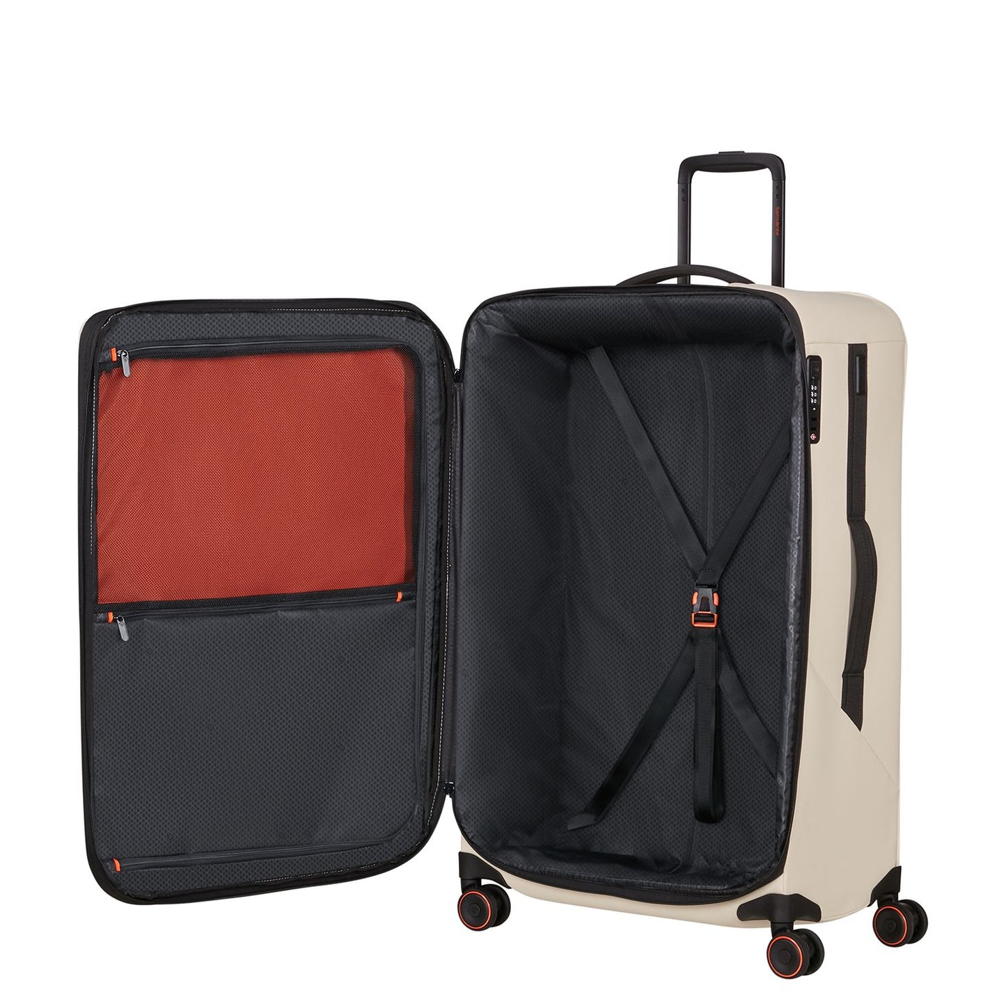 Samsonite Glazed Spinner 84 cm - Uitbreidbaar 160/178 liter - 84x54x36/39 cm - sandstone