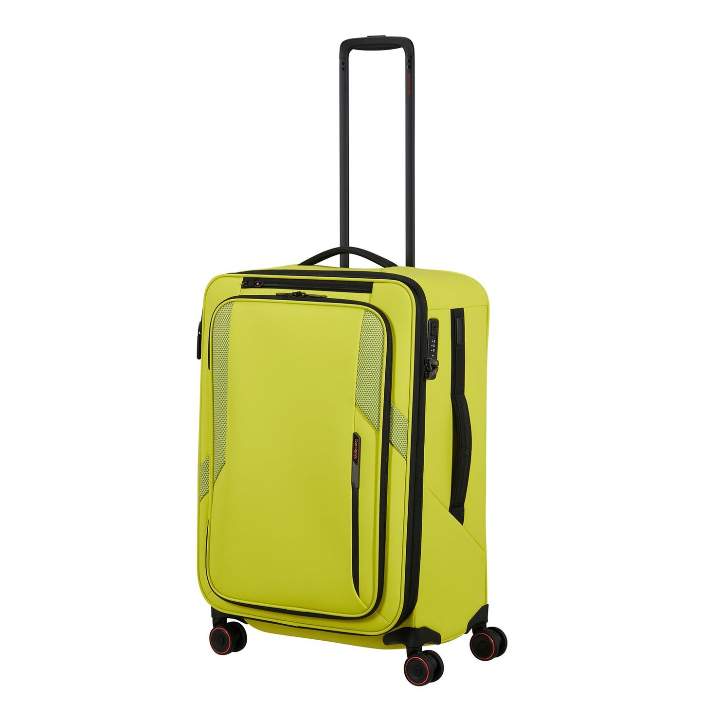 Samsonite Glazed Spinner 67 cm - Uitbreidbaar 83/94 liter - 67x44x30/33 cm - lime punch