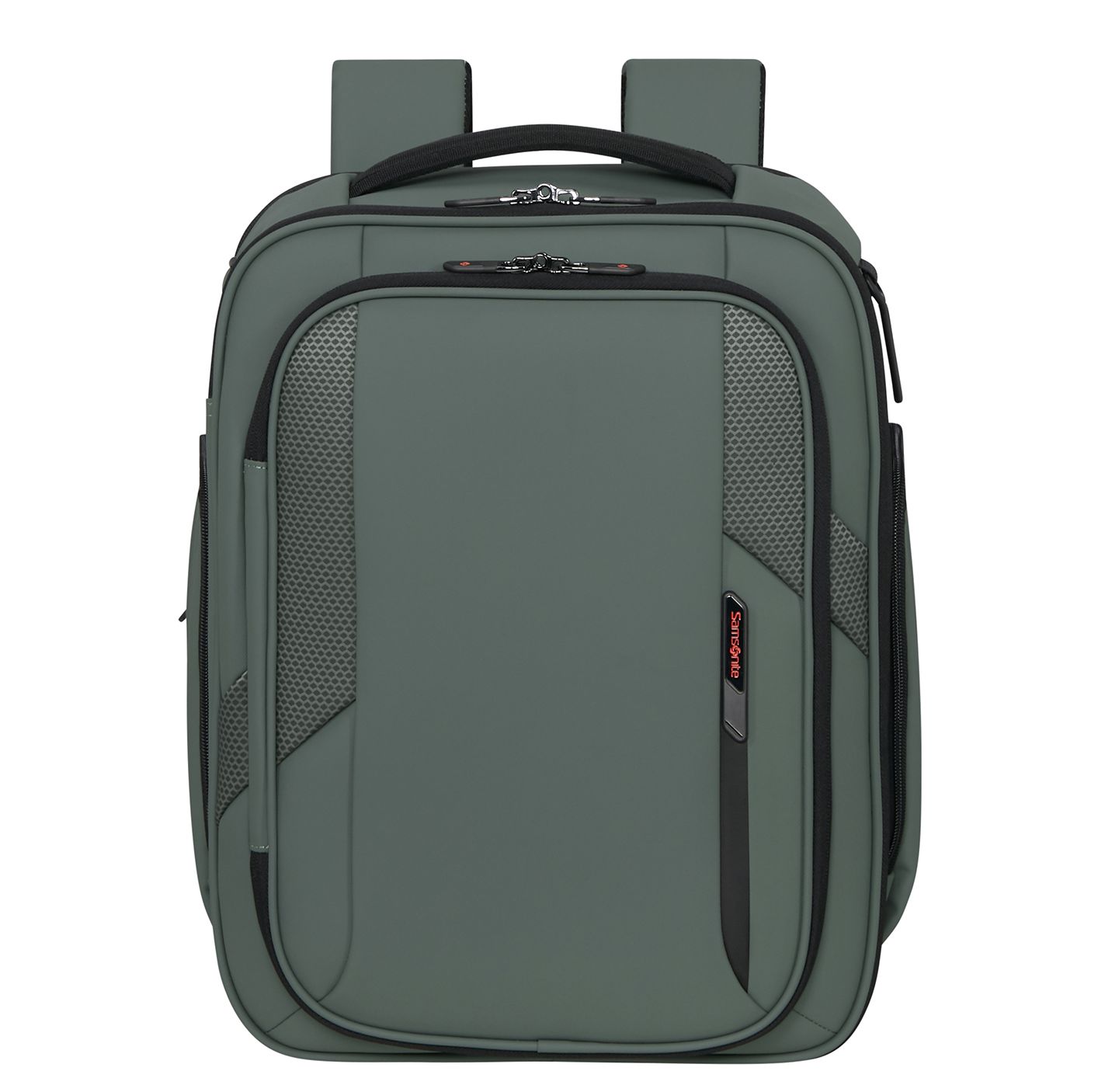 Samsonite Glazed Underseat Backpack S - 25 liter - 40x30x20 cm - 15.6" laptopvak sage green