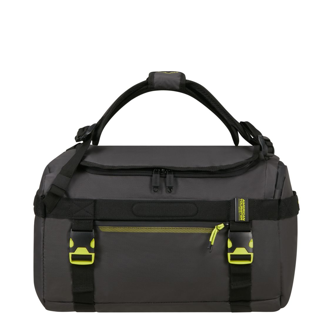 American Tourister Urban Track Duffle/Backpack M Coated black/lime
