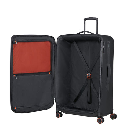 Samsonite Glazed Spinner 84 cm - Uitbreidbaar 160/178 liter - 84x54x36/39 cm - black