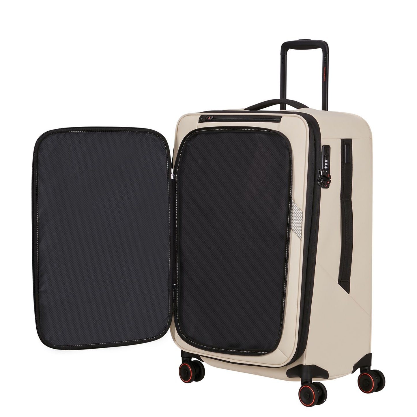 Samsonite Glazed Spinner 67 cm - Uitbreidbaar 83/94 liter - 67x44x30/33 cm - sandstone