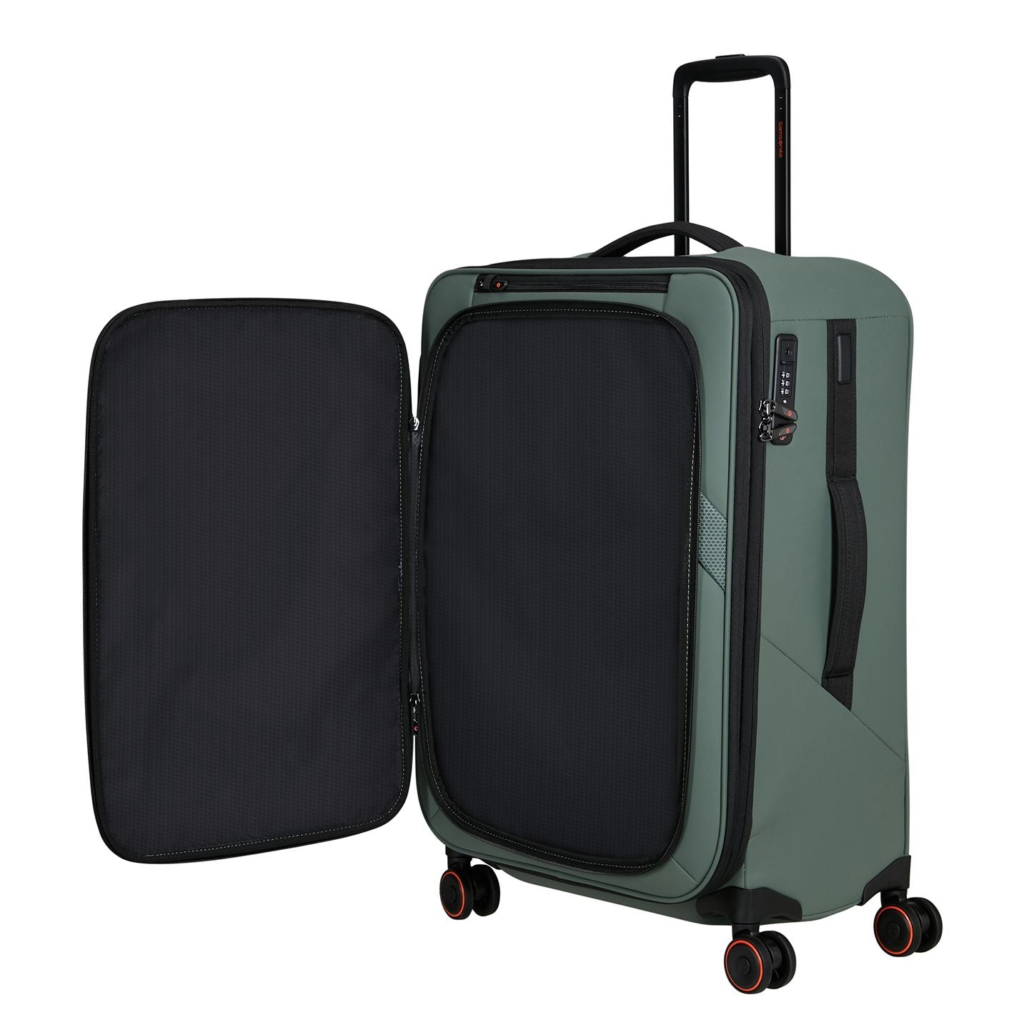 Samsonite Glazed Spinner 67 cm - Uitbreidbaar 83/94 liter - 67x44x30/33 cm - sage green