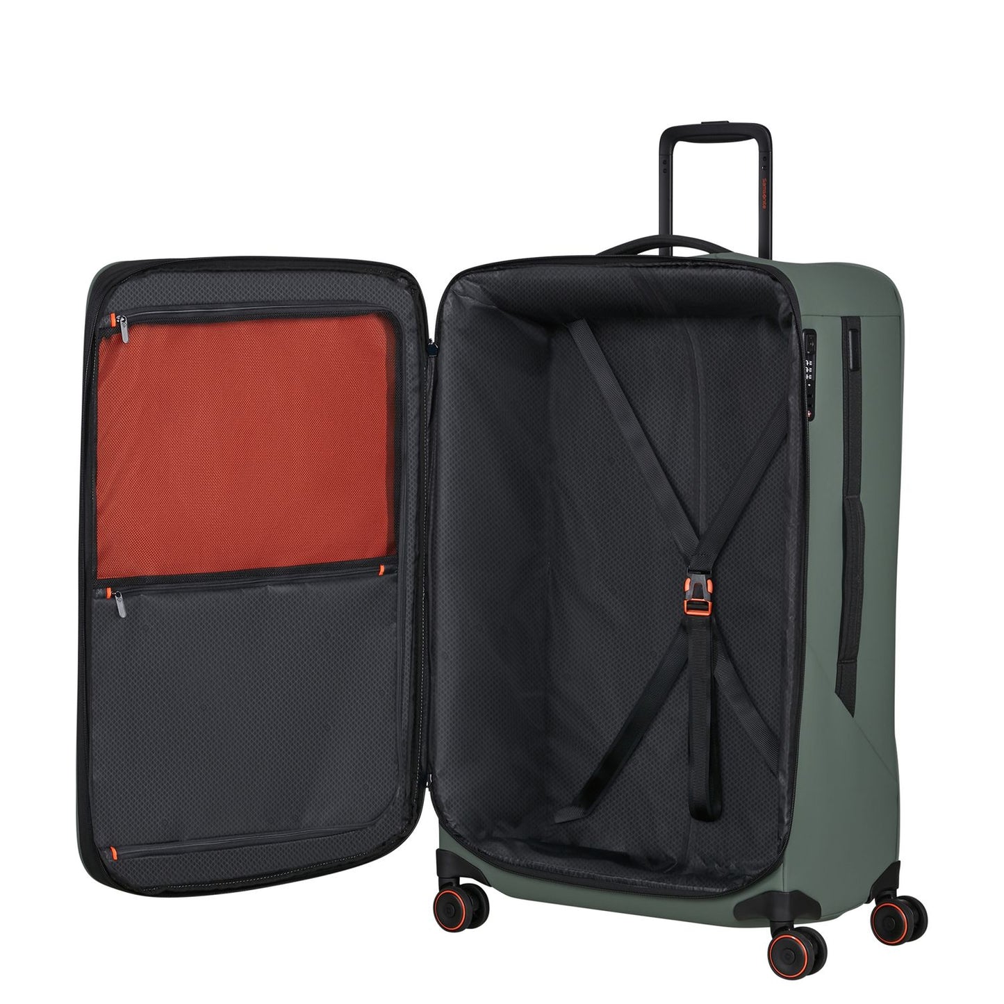 Samsonite Glazed Spinner 84 cm - Uitbreidbaar 160/178 liter - 84x54x36/39 cm - sage green