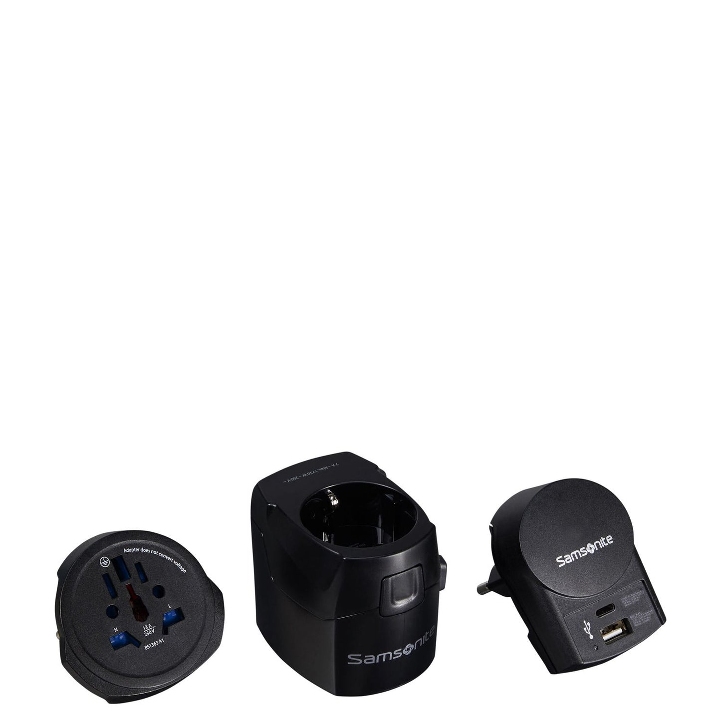 Samsonite TA Revolution World Adaptor Pro 3-P+Usb black
