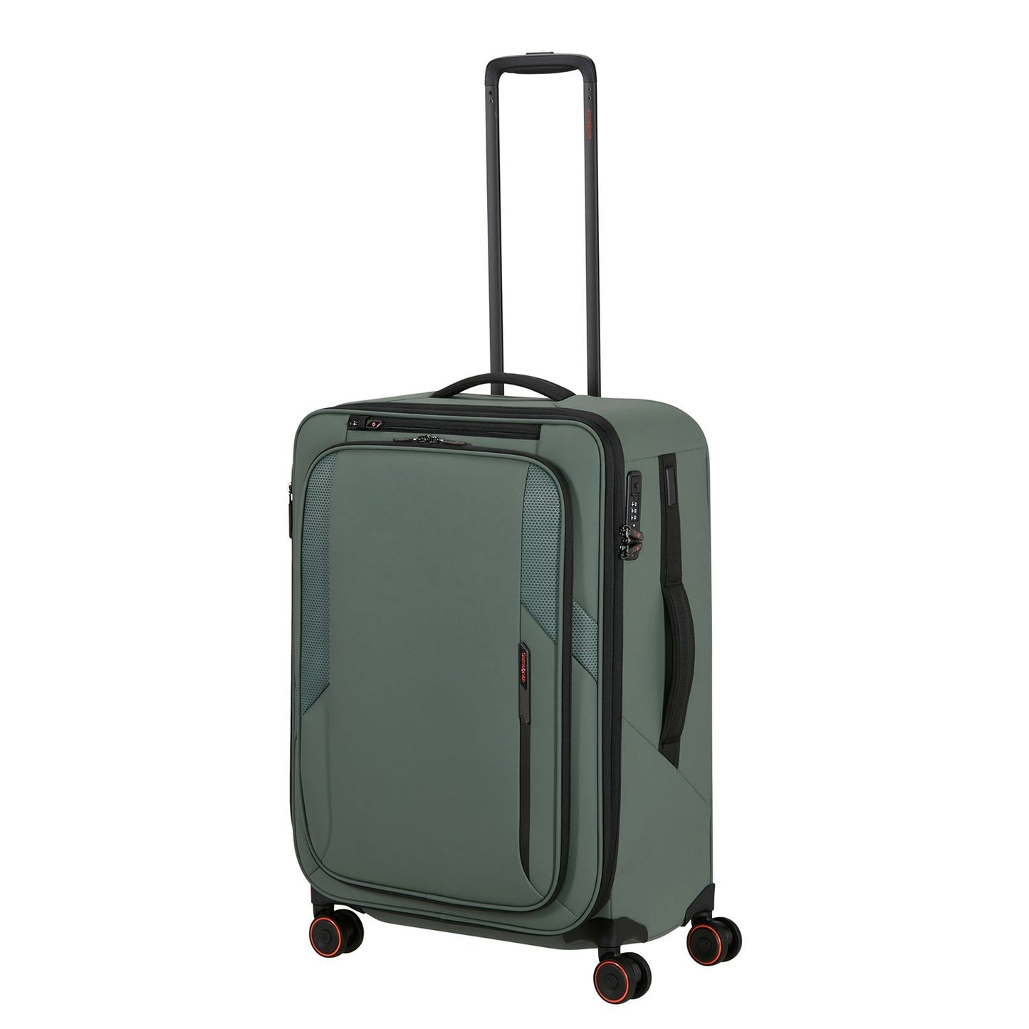 Samsonite Glazed Spinner 67 cm - Uitbreidbaar 83/94 liter - 67x44x30/33 cm - sage green