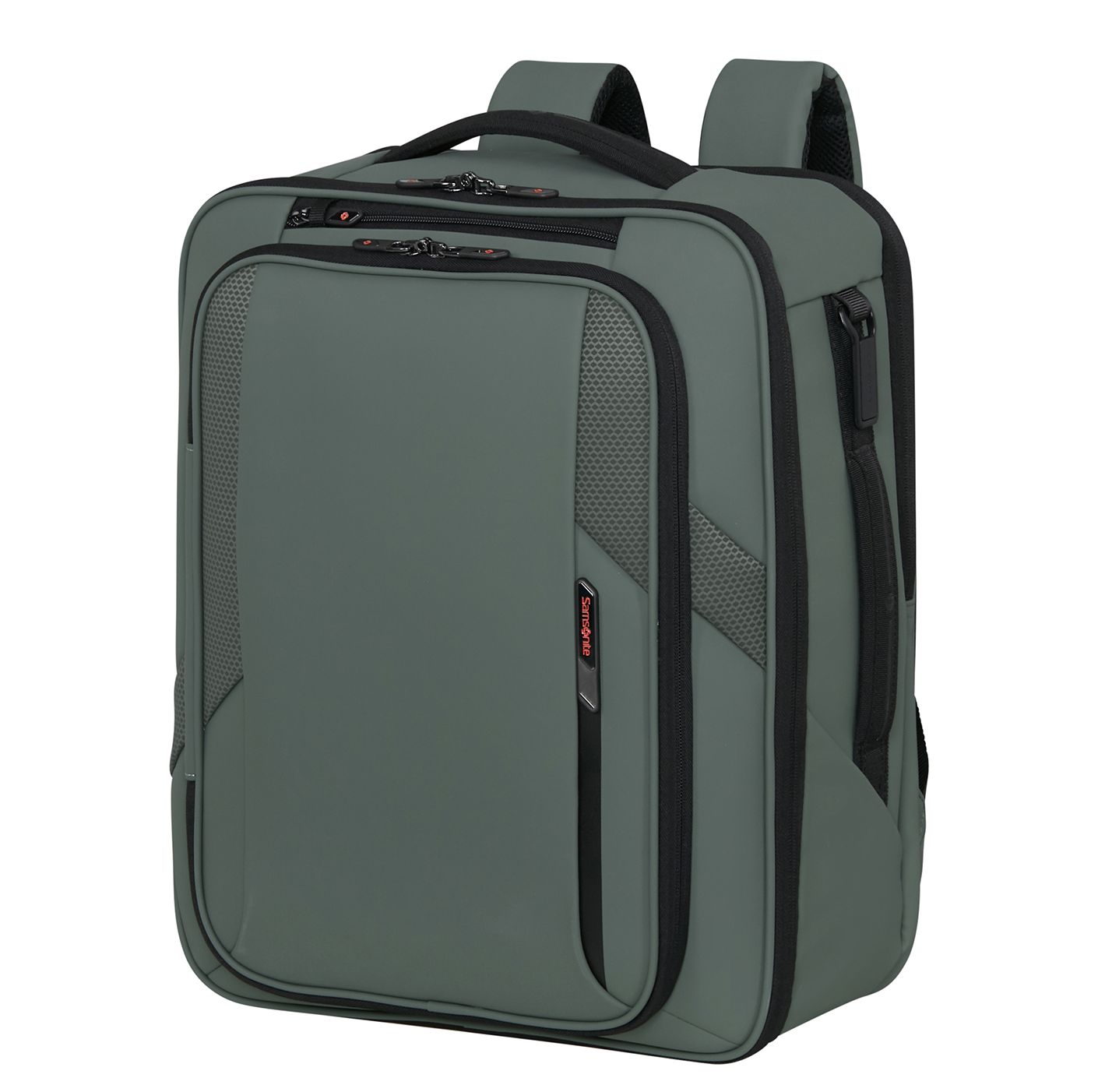 Samsonite Glazed Underseat Backpack M - 33 liter -  45x36x20 cm - 17.3" laptopvak - sage green