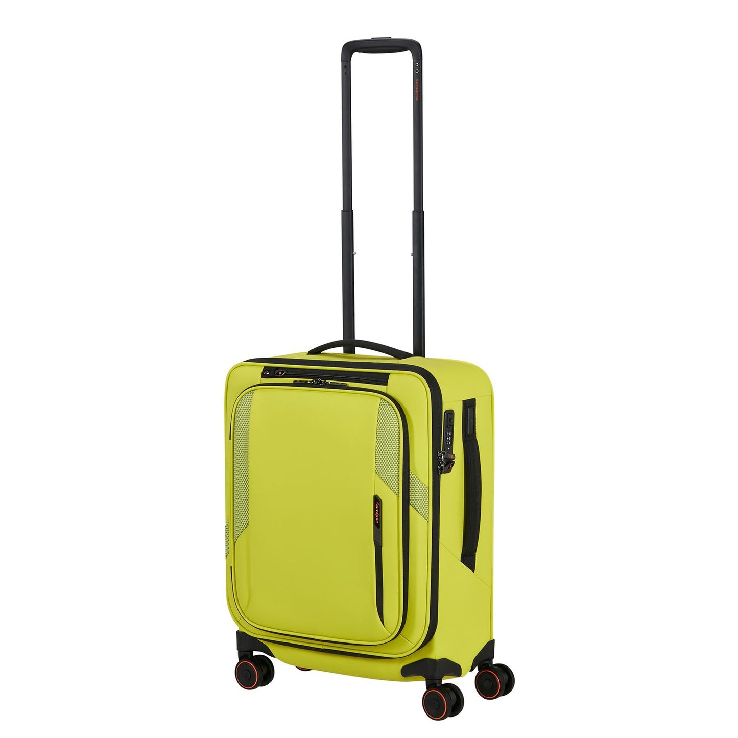 Samsonite Glazed Handbagage Spinner 55 cm - Uitbreidbaar 44/49 liter - 55x40x23/26 cm - lime punch