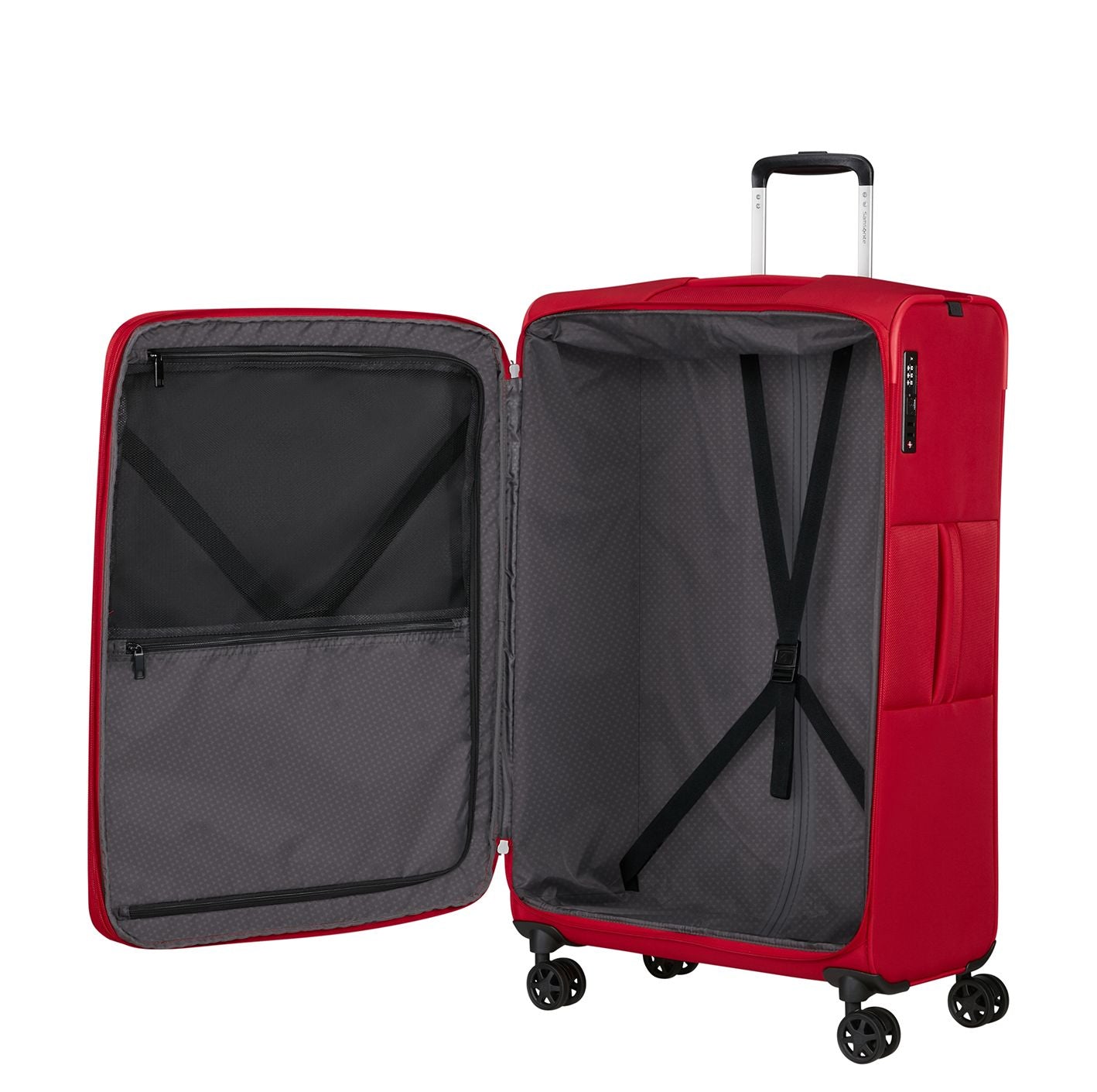 Samsonite Gotwist Spinner 78 cm - Uitbreidbaar 107/118 liter - 78x48x31/34 cm - true red