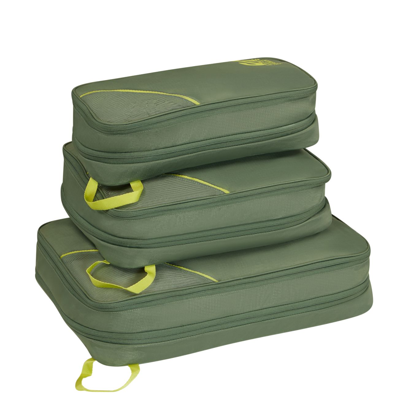 American Tourister Travel Accessories Packing Cubes Set S/M/Lolive/lime