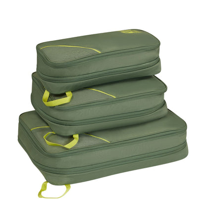 American Tourister Travel Accessories Packing Cubes Set S/M/Lolive/lime