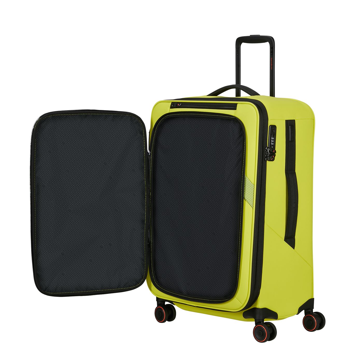 Samsonite Glazed Spinner 67 cm - Uitbreidbaar 83/94 liter - 67x44x30/33 cm - lime punch