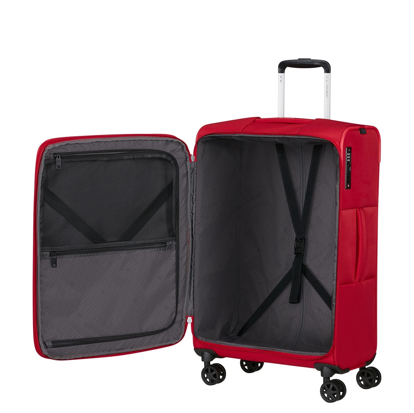 Samsonite Gotwist Spinner 68 cm - Uitbreidbaar 71/79 liter - 68x43x29/32 cm - true red