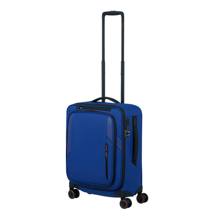 Samsonite Glazed Handbagage Spinner 55 cm - Uitbreidbaar 44/49 liter - 55x40x23/26 cm - electric blue