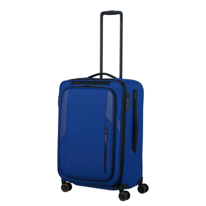 Samsonite Glazed Spinner 67 cm - Uitbreidbaar 83/94 liter - 67x44x30/33 cm - electric blue