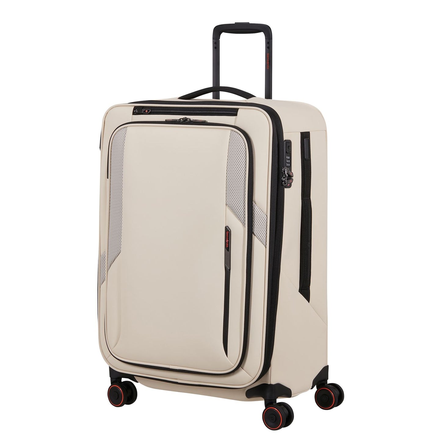 Samsonite Glazed Spinner 67 cm - Uitbreidbaar 83/94 liter - 67x44x30/33 cm - sandstone