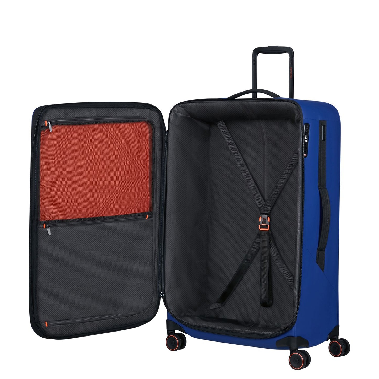 Samsonite Glazed Spinner 78 cm - Uitbreidbaar 125/141 liter - 78x48x32/35 cm - electric blue