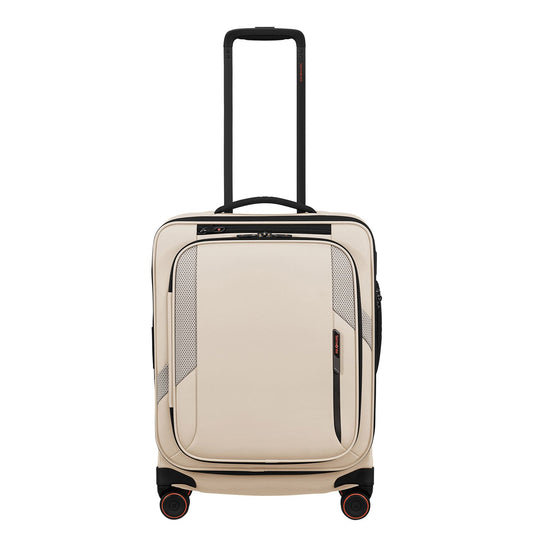 Samsonite Glazed Handbagage Spinner 55 cm - Uitbreidbaar 44/49 liter - 55x40x23/26 cm - sandstone