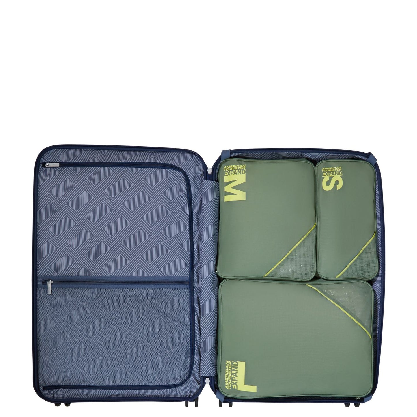 American Tourister Travel Accessories Packing Cubes Set S/M/Lolive/lime