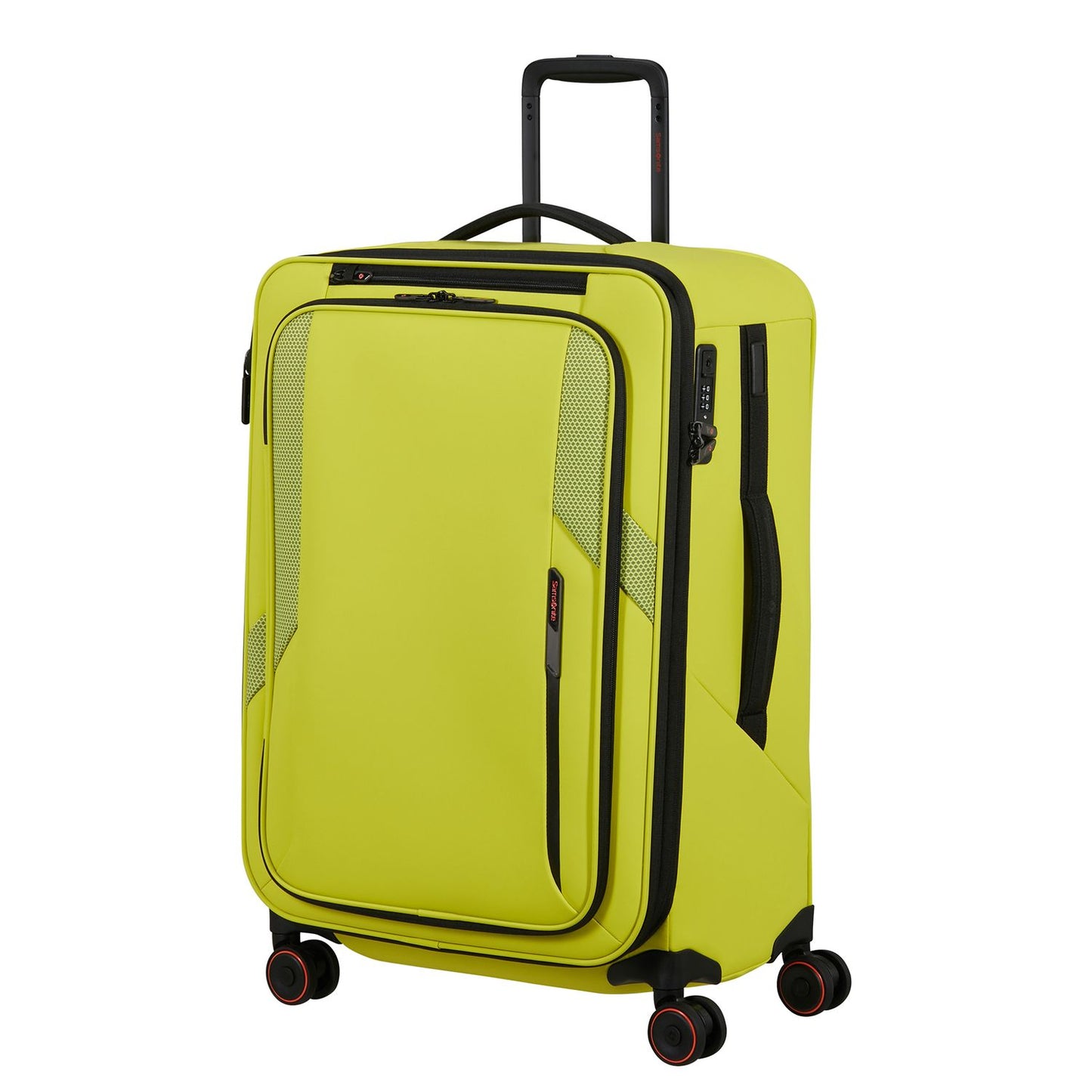 Samsonite Glazed Spinner 67 cm - Uitbreidbaar 83/94 liter - 67x44x30/33 cm - lime punch
