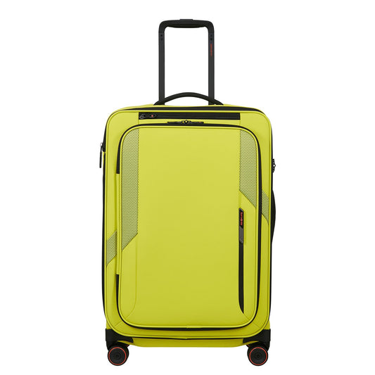 Samsonite Glazed Spinner 67 cm - Uitbreidbaar 83/94 liter - 67x44x30/33 cm - lime punch