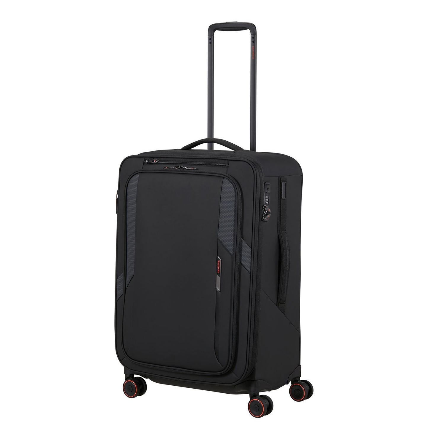 Samsonite Glazed Spinner 67 cm - Uitbreidbaar 83/94 liter - 67x44x30/33 cm - black