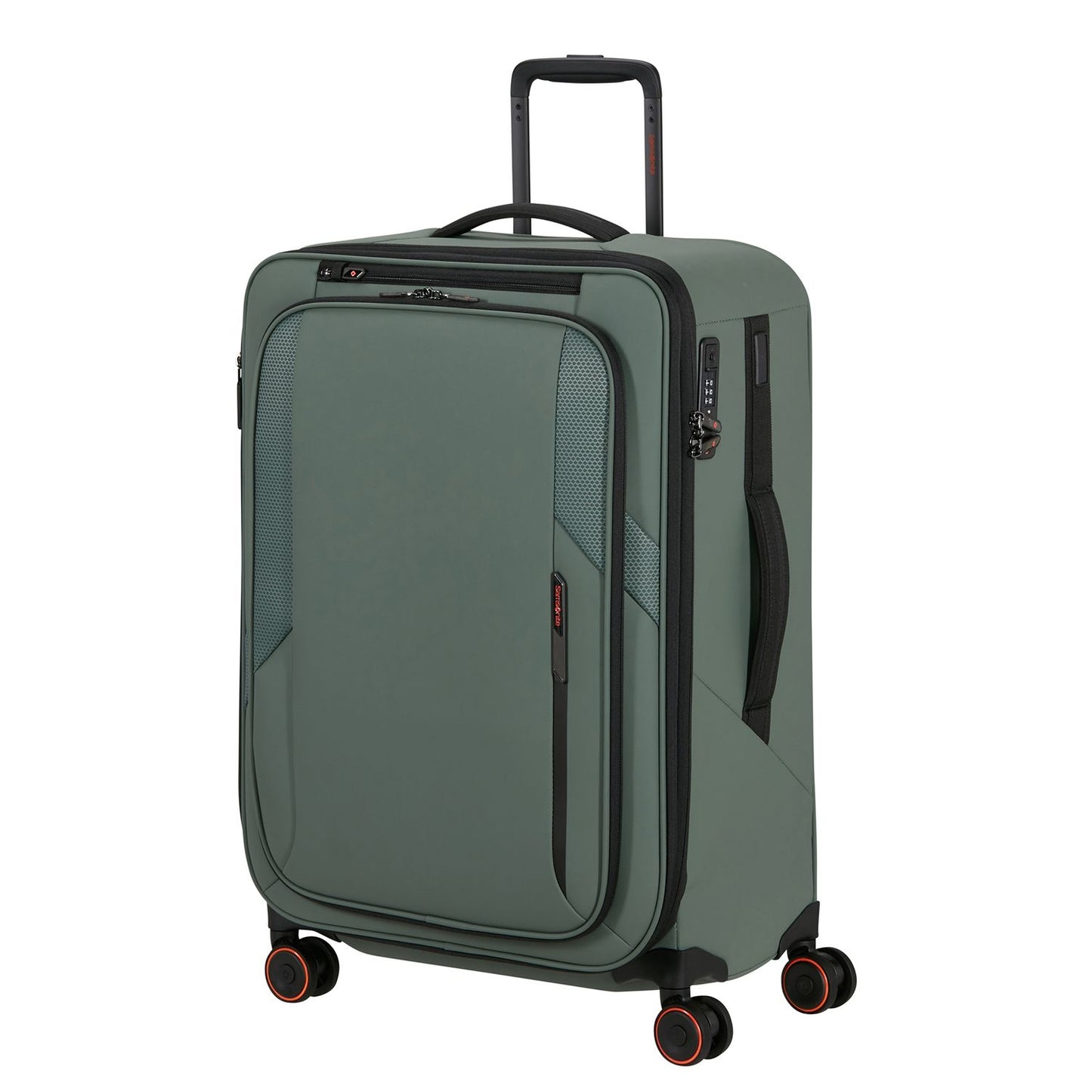 Samsonite Glazed Spinner 67 cm - Uitbreidbaar 83/94 liter - 67x44x30/33 cm - sage green