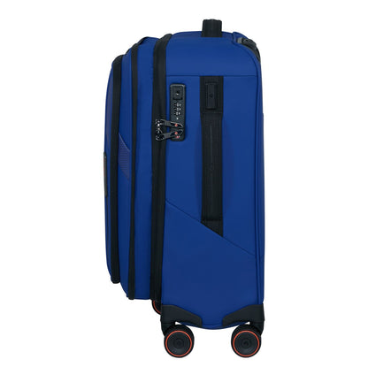 Samsonite Glazed Handbagage Spinner 55 cm - Uitbreidbaar 44/49 liter - 55x40x23/26 cm - electric blue