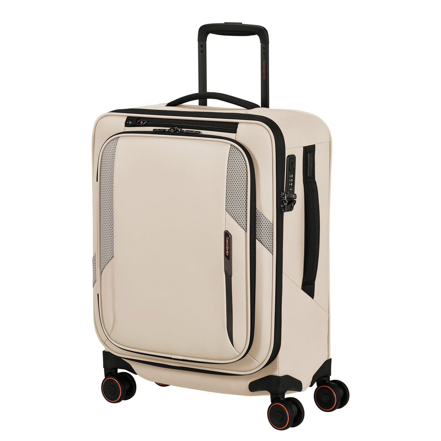 Samsonite Glazed Handbagage Spinner 55 cm - Uitbreidbaar 44/49 liter - 55x40x23/26 cm - sandstone