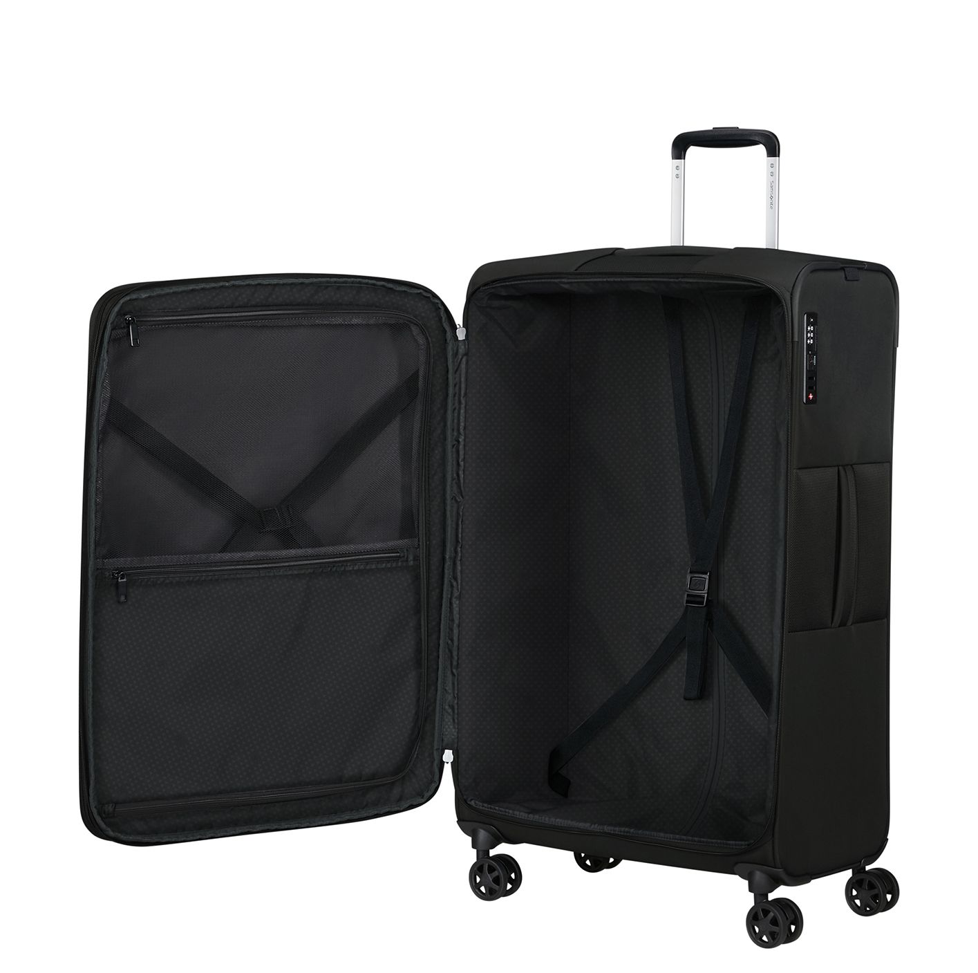 Samsonite Gotwist Spinner 78 cm - Uitbreidbaar 107/118 liter - 78x48x31/34 cm - black