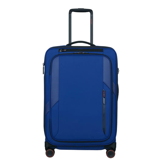 Samsonite Glazed Spinner 67 cm - Uitbreidbaar 83/94 liter - 67x44x30/33 cm - electric blue