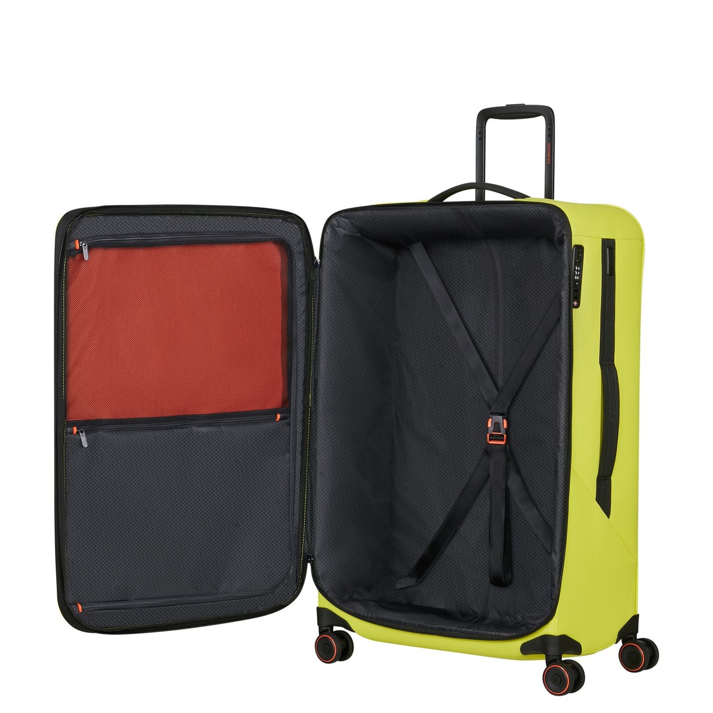 Samsonite Glazed Spinner 84 cm - Uitbreidbaar 160/178 liter - 84x54x36/39 cm - lime punch