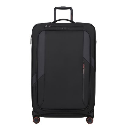 Samsonite Glazed Spinner 78 cm - Uitbreidbaar 125/141 liter - 78x48x32/35 cm - black
