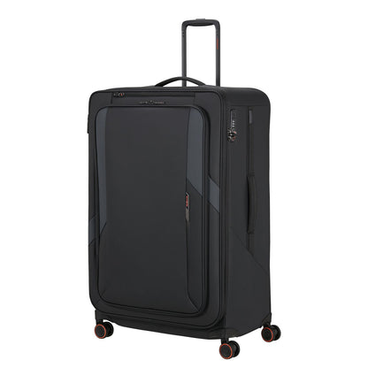 Samsonite Glazed Spinner 84 cm - Uitbreidbaar 160/178 liter - 84x54x36/39 cm - black